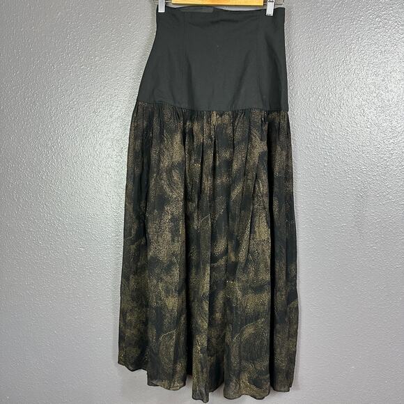 Vintage Crisca Escada Womens size 36 High Waist Skirt Button Closure Wool Midi - Picture 2 of 6